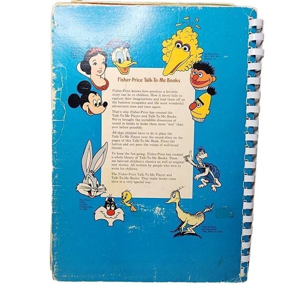 Vintage Children's Toys, 70s Fisher Price "Animal Sounds" Talk To Me Record Book - Picture 8 of 9